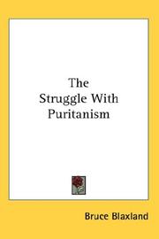Front cover of The struggle with Puritanism by Bruce Blaxland