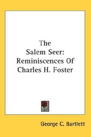 Cover of The Salem Seer by George C. Bartlett