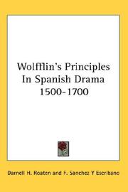 Cover of Wolfflin's Principles In Spanish Drama 1500-1700 by Darnell H. Roaten