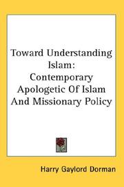 Front cover of Toward Understanding Islam by Harry Gaylord Dorman