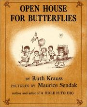 Front cover of Open House for Butterflies (Carrot Seed Classics) by Ruth Krauss