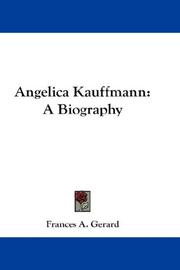 Cover of Angelica Kauffmann by Frances A. Gerard