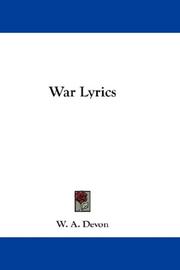 Cover of War Lyrics by W. A. Devon