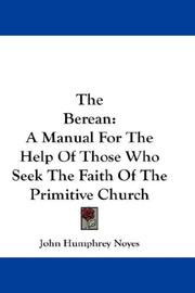Front cover of The Berean by John Humphrey Noyes