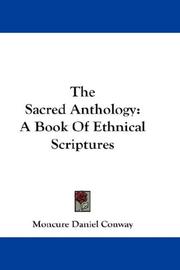 Cover of The sacred anthology by Moncure Daniel Conway