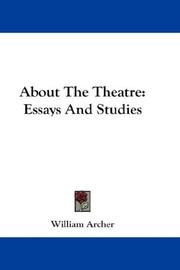 Cover of About the theatre by William Archer
