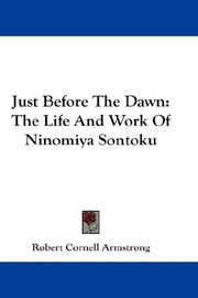 Cover of Just Before The Dawn by Robert Cornell Armstrong