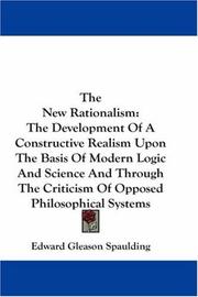 Cover of The New Rationalism by Edward Gleason Spaulding
