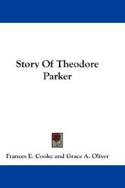 Front cover of Story of Theodore Parker by Frances E. Cooke
