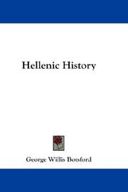 Cover of Hellenic history by George Willis Botsford