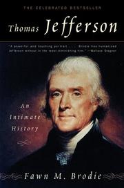 Cover of Thomas Jefferson by Fawn McKay Brodie