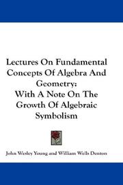Front cover of Lectures On Fundamental Concepts Of Algebra And Geometry by John Wesley Young