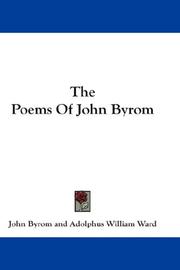 Front cover of The poems of John Byrom by John Byrom