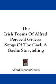 Front cover of The Irish poems of Alfred Perceval Graves by Alfred Perceval Graves