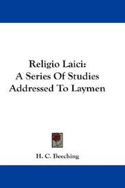 Cover of Religio Laici by H. C. Beeching