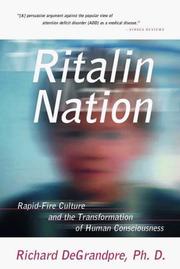 Cover of Ritalin nation by Richard J. DeGrandpre