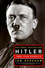 Front cover of Hitler, 1889-1936 by Ian Kershaw