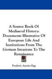 Front cover of A Source Book of Medieval History by Frederic Austin Ogg