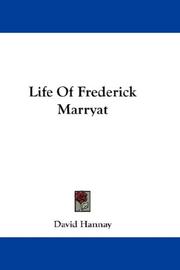 Front cover of Life of Frederick Marryat by David Hannay