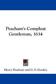 Cover of Peacham's Compleat Gentleman, 1634 by Peacham, Henry