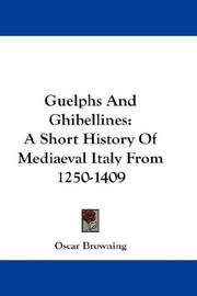 Front cover of Guelphs & Ghibellines by Oscar Browning