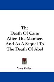 Front cover of The death of Cain by Mary Collyer