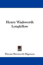 Front cover of Henry Wadsworth Longfellow by Thomas Wentworth Higginson