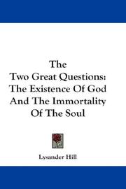 Cover of The Two Great Questions by Lysander Hill