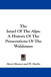 Front cover of The Israel of the Alps by Muston, Alexis.