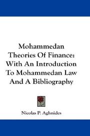 Front cover of Mohammedan Theories Of Finance by Nicolas P. Aghnides