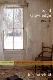 Cover of Local knowledge by B. H. Fairchild