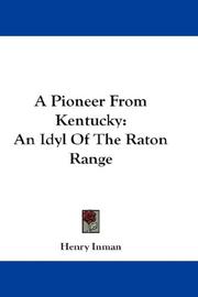 Front cover of A pioneer from Kentucky by Henry Inman
