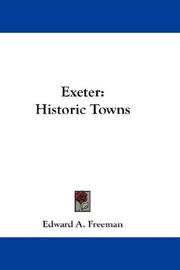 Cover of Exeter by Edward Augustus Freeman