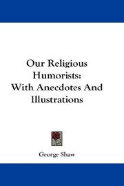 Front cover of Our Religious Humorists by Rev. George Shaw