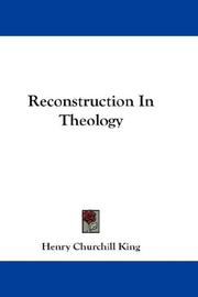 Cover of Reconstruction in theology by Henry Churchill King