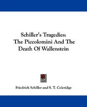 Cover of Schiller's tragedies [microform] by Friedrich Schiller