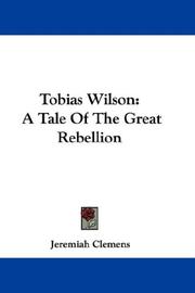 Cover of Tobias Wilson by Jeremiah Clemens
