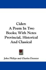 Cover of Cider by John Philips