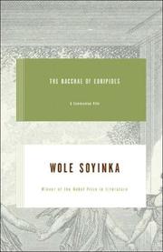 Front cover of The Bacchae of Euripides by Wole Soyinka