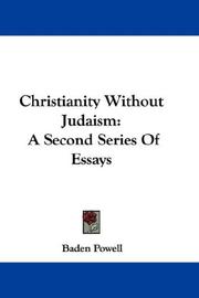 Cover of Christianity without Judaism by Baden Powell