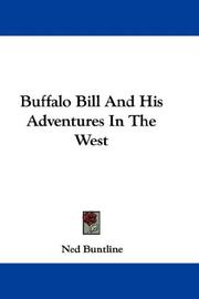 Cover of Buffalo Bill And His Adventures In The West by Ned Buntline