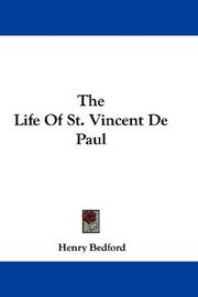 Front cover of The life of St. Vincent de Paul by Henry Bedford