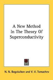 Front cover of A New Method In The Theory Of Superconductivity by N. N. Bogoluibov
