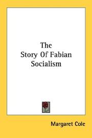 Front cover of The story of Fabian socialism by Margaret Cole