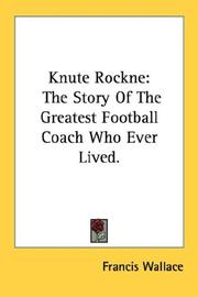 Cover of Knute Rockne by Francis Wallace