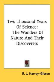 Front cover of Two thousand years of science by R. J. Harvey-Gibson