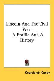 Cover of Lincoln and the Civil War by Courtlandt Canby