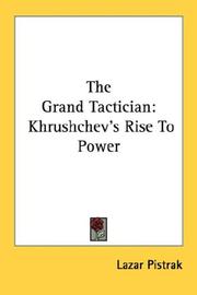 Front cover of The grand tactician by Lazar Pistrak
