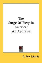 Cover of The surge of piety in America by A. Roy Eckardt