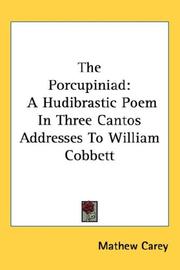 Front cover of The Porcupiniad by Mathew Carey